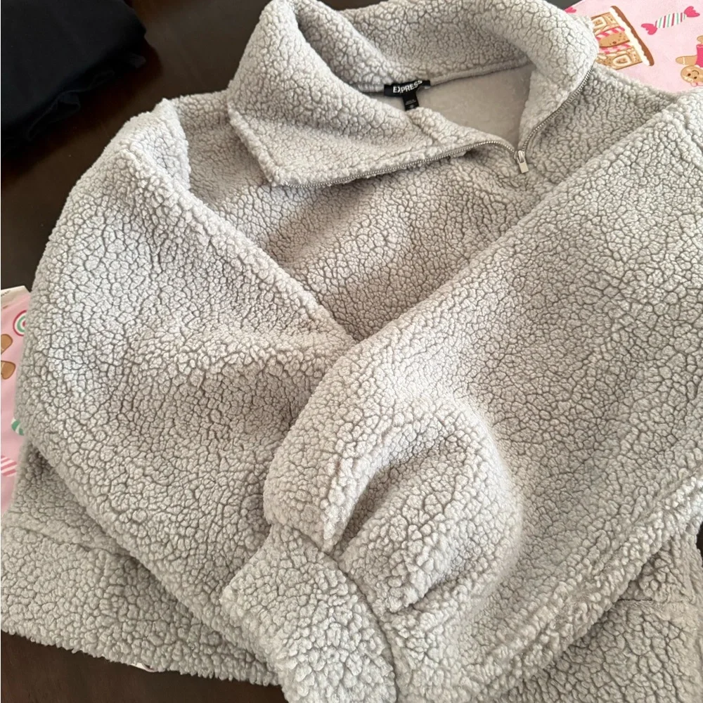 Express Light  peach Teddy Jacket - Picture 3 of 6